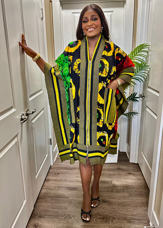 The Aso oke Kimono