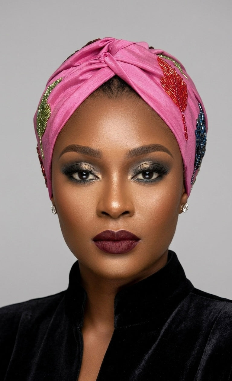 The Fuschia Bloom Turban