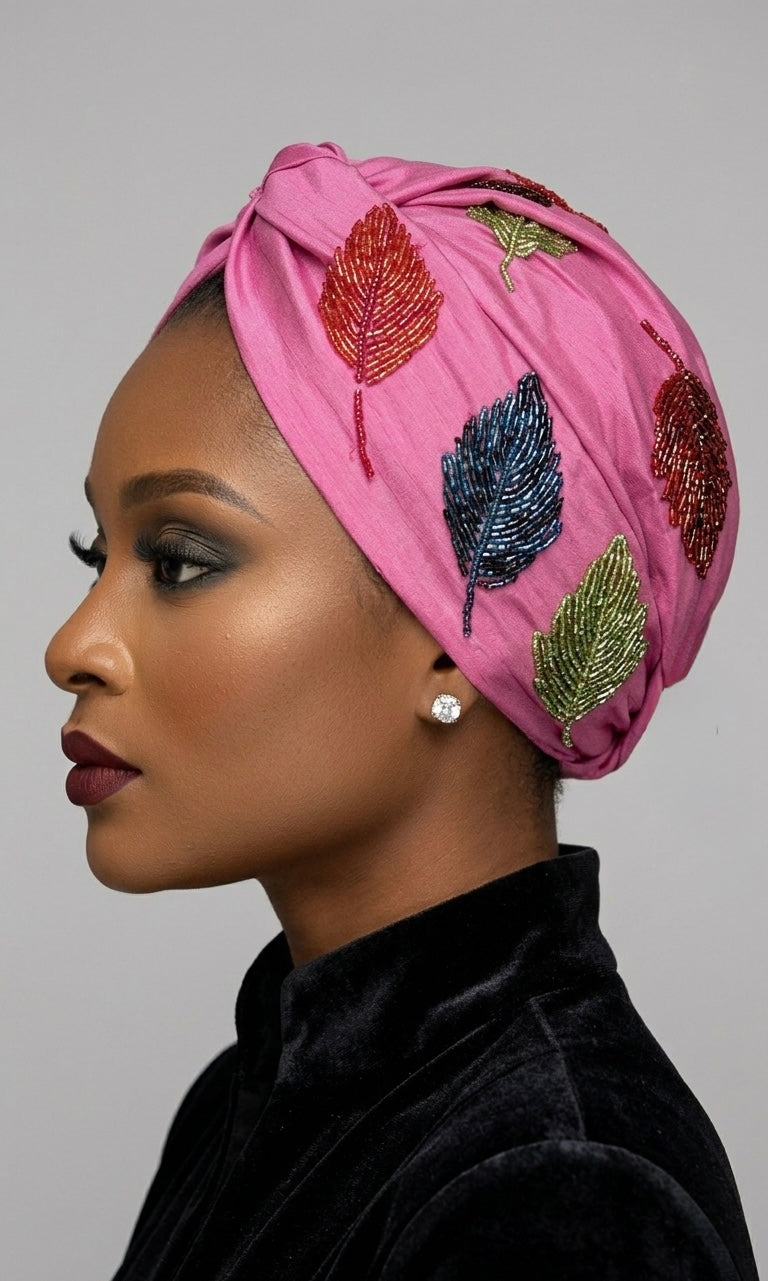 The Fuschia Bloom Turban