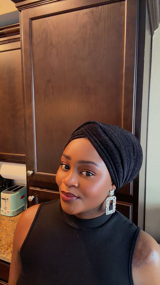 Black Headwrap/Turban