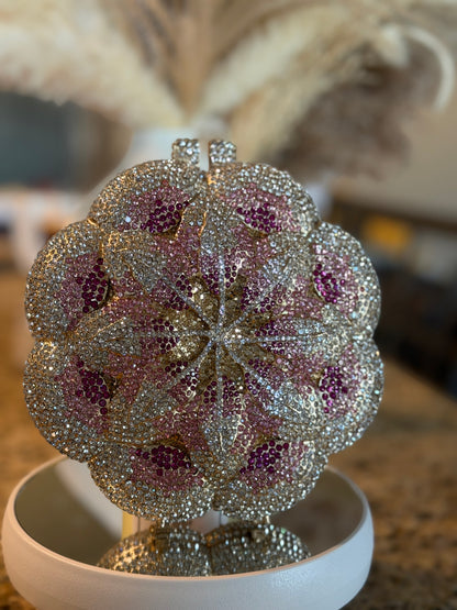 Floral Rhinsestone Clutch