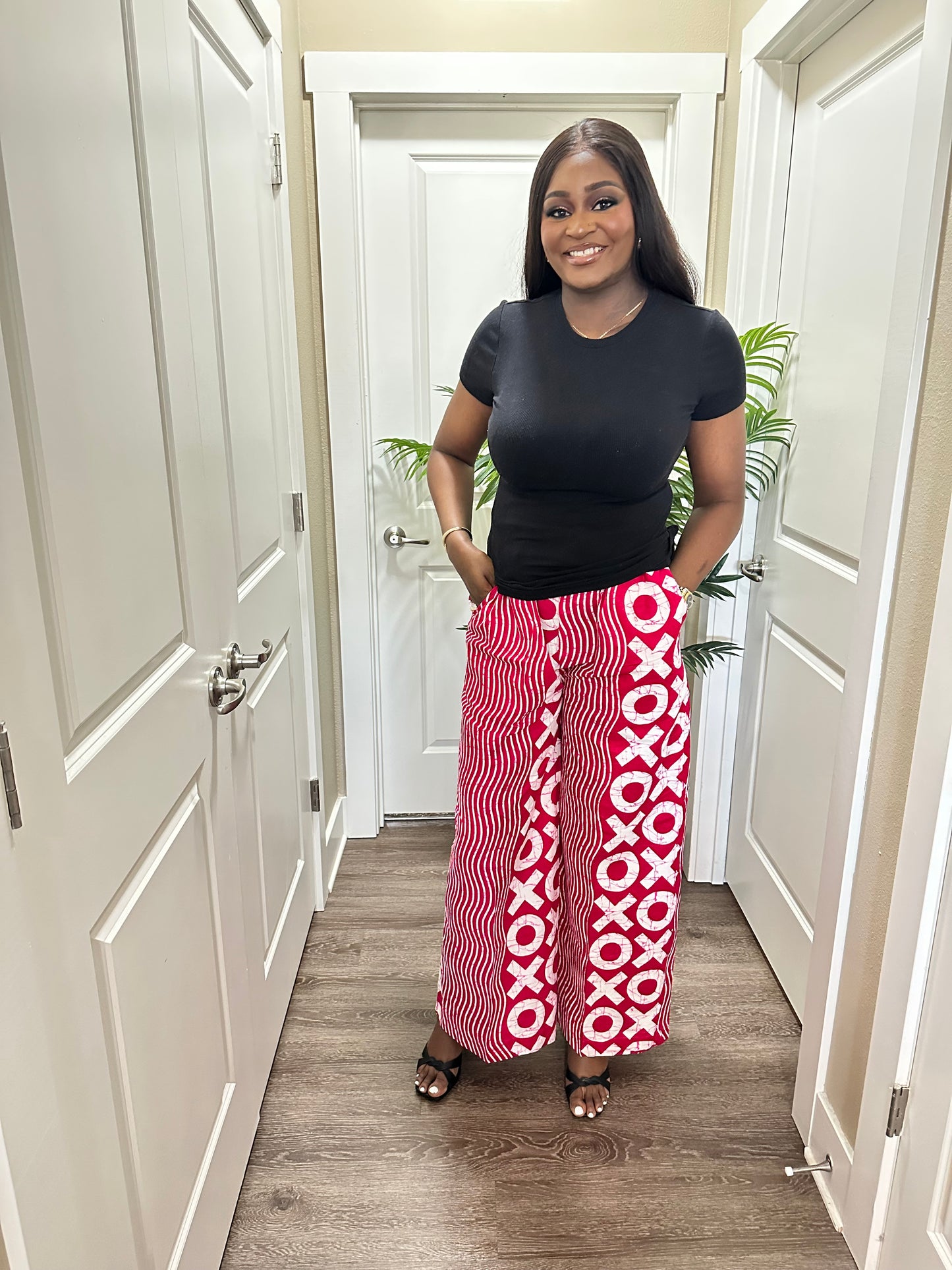 Pink Adire Palazzo Pants