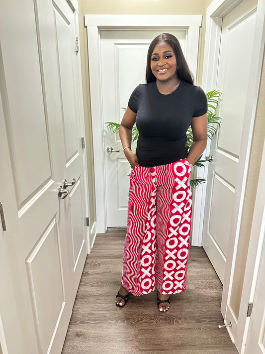 Pink Adire Palazzo Pants