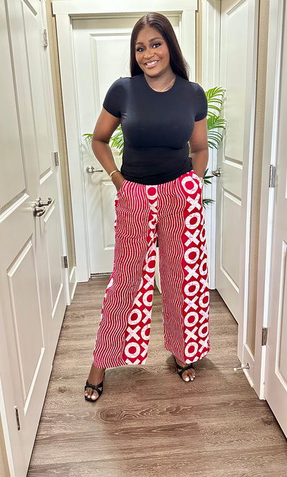Pink Adire Palazzo Pants