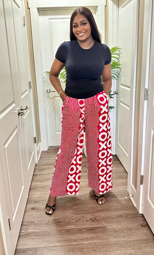 Pink Adire Palazzo Pants