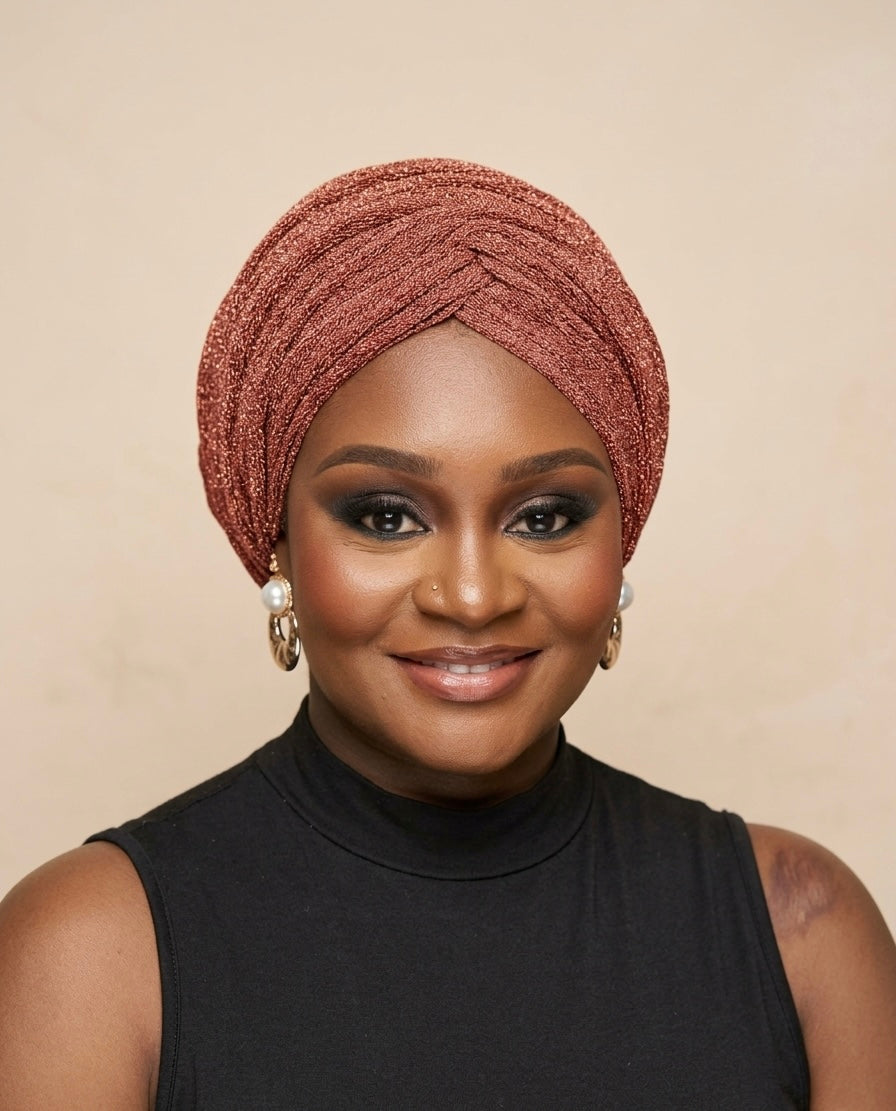 Beautiful Criss Cross Headwrap/Turban