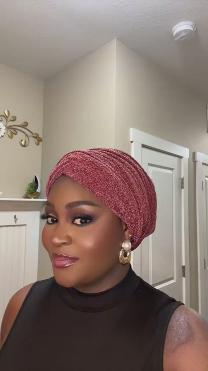 Beautiful Criss Cross Headwrap/Turban